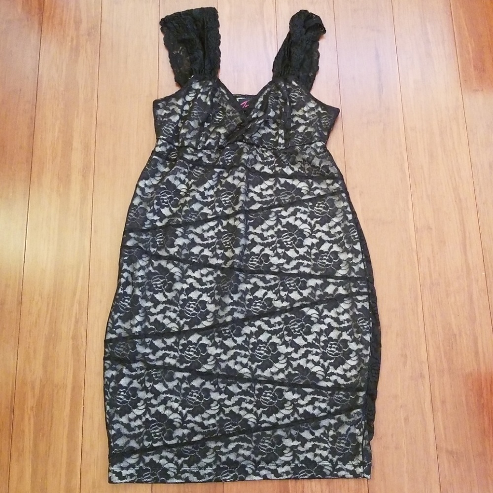 Torrid Black Lace Dress Sz 1